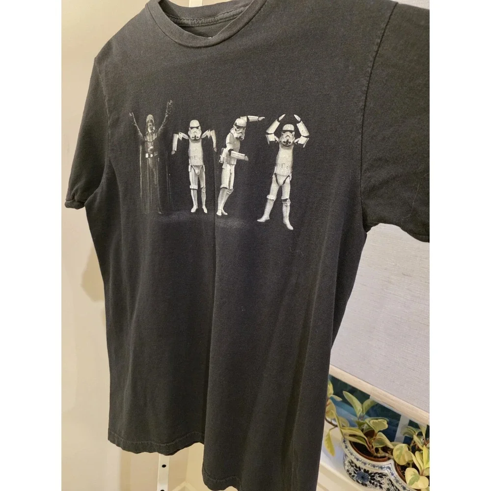 STAR WARS STORMTROOPERS YMCA TEE SHIRT L Black Shortsleeve